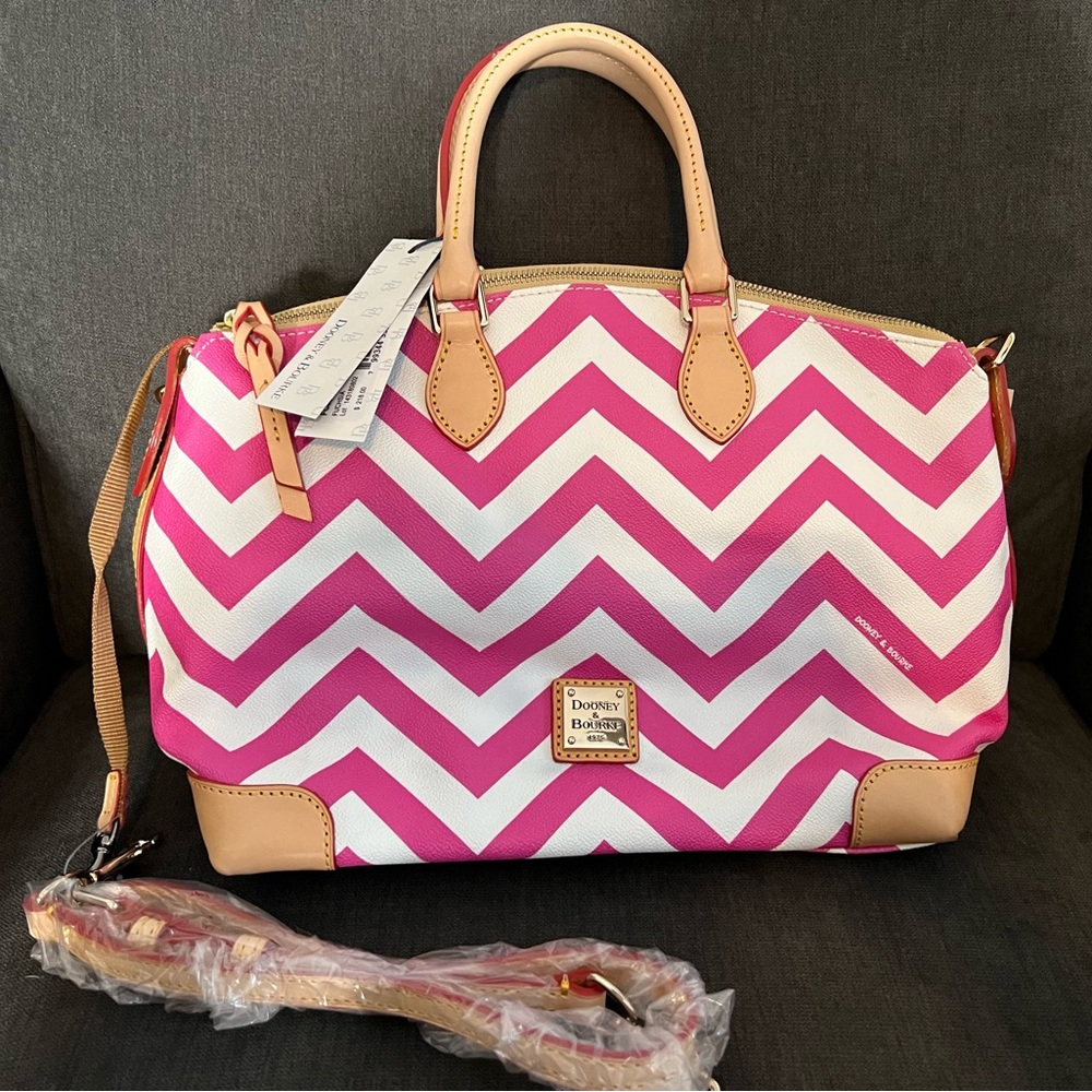 NWT Dooney & Bourke Chevron Satchel